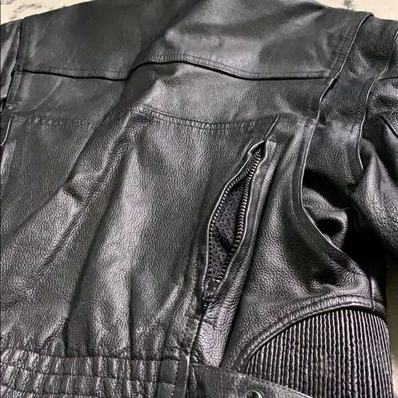 Leather Motorcycle Coat - Picture 4 of 4